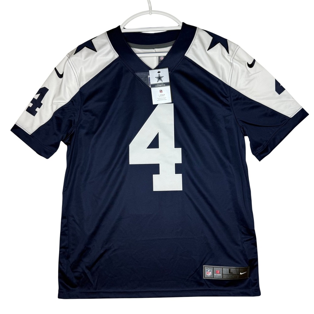 NWT Nike Dak Prescott Dallas Cowboys Limited Jersey Men's Large Navy #4